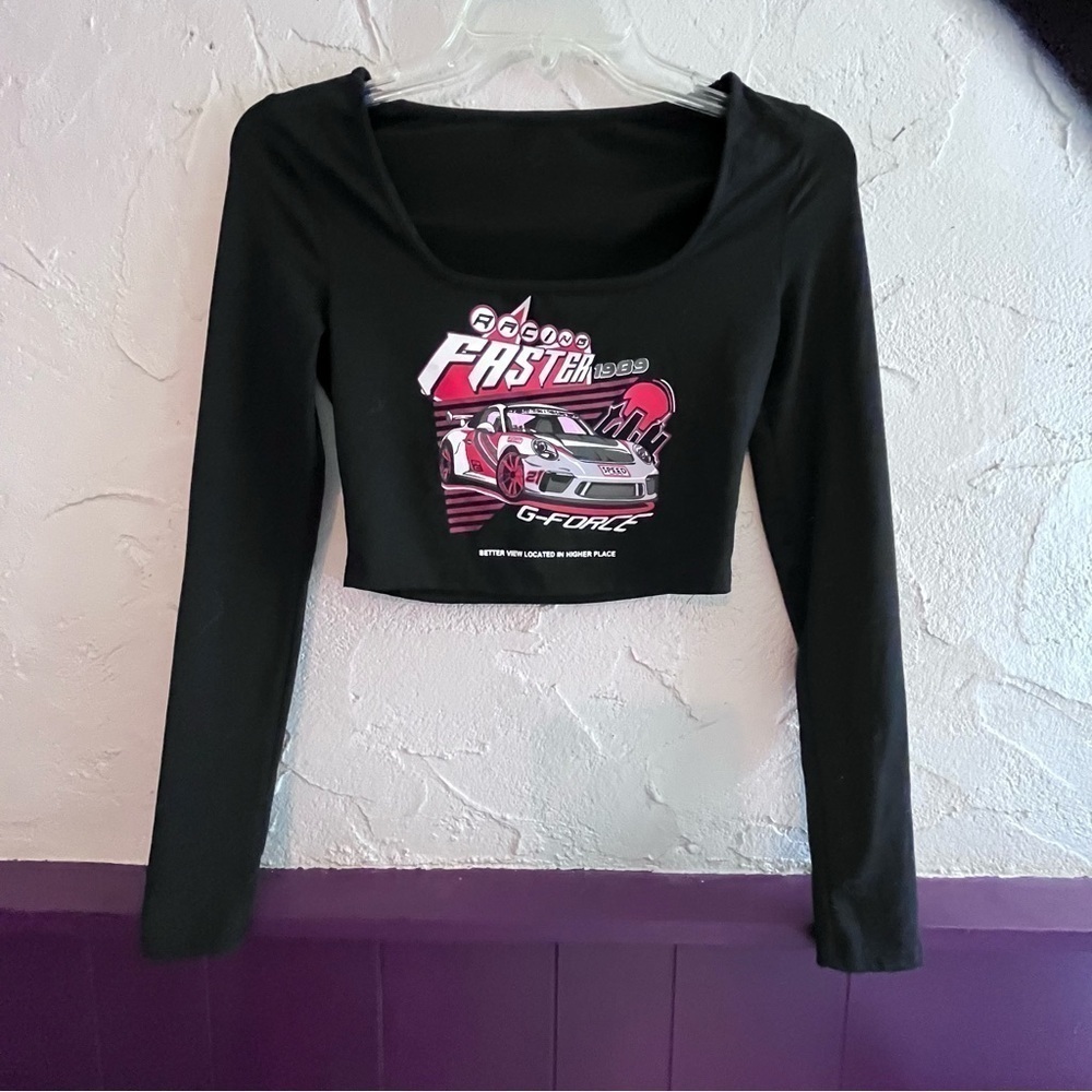 Shein Long Sleeve Crop Top Size XS